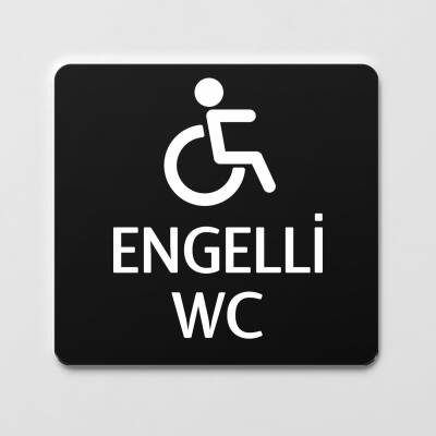 Engelli Tuvaleti Kapı Levhası Ofis Yönlendirme Kapı İsimlik Tabela 