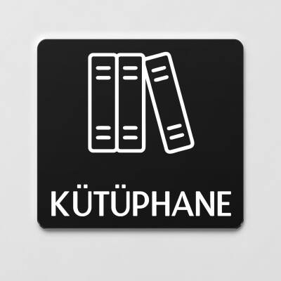 Kütüphane İsimlik Ofis Yönlendirme Kapı İsimlik Fotokopi Tabelası - Ofistike