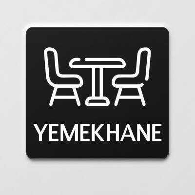 Yemekhane Tabelası Ofis Yönlendirme Kapı İsimlik Yemekhane Tabela - Ofistike